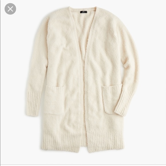 J. Crew Sweaters - J. Crew Bouclé long cardigan sweater fall 2018